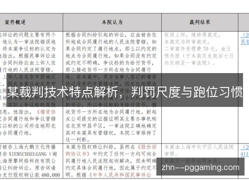 某裁判技术特点解析，判罚尺度与跑位习惯